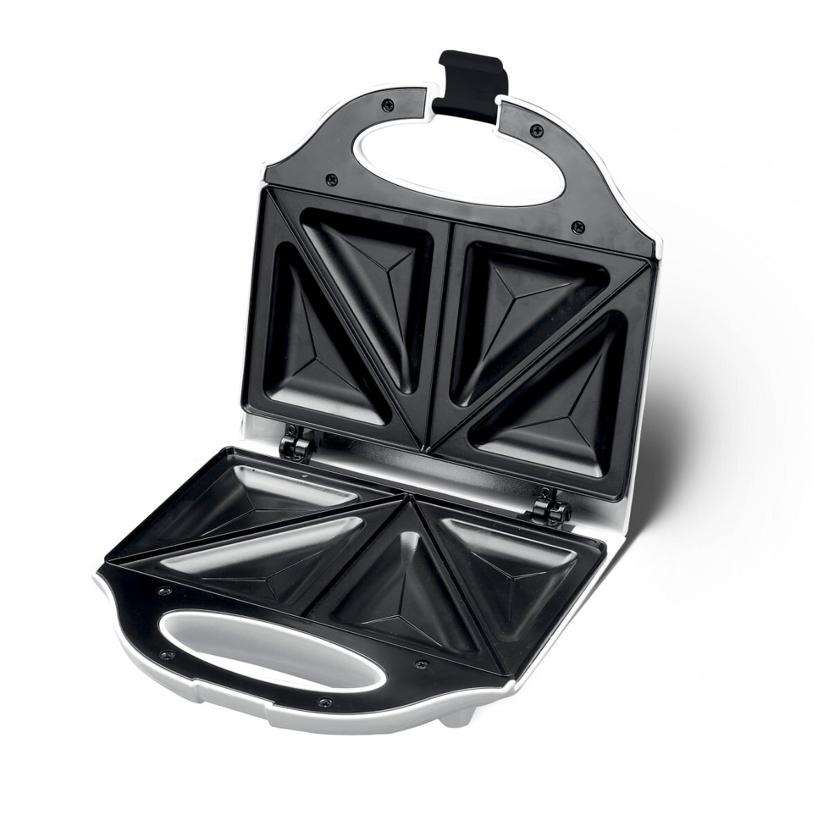 Sandwich maker Kalorik Create!, 750W, placi antiaderente, indicator de functionare si incalzire, alb