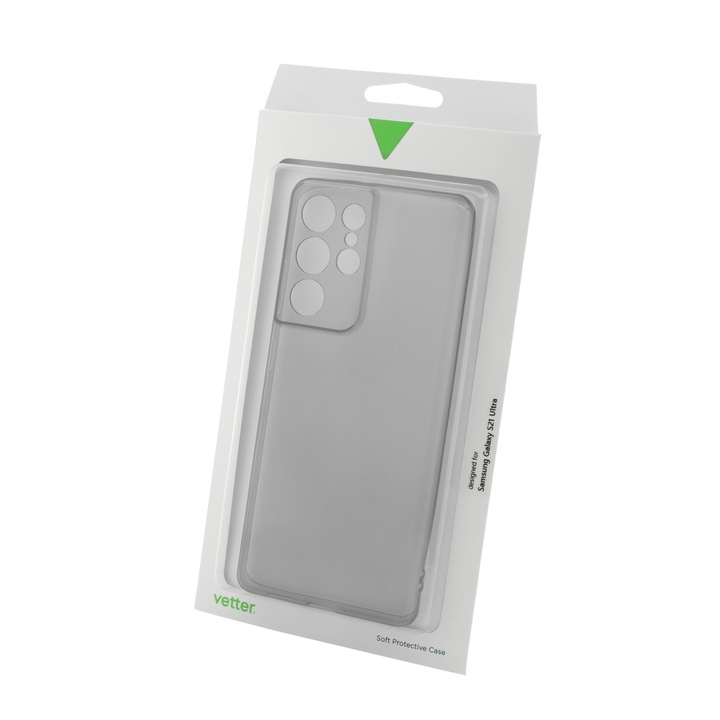 Кейс за Samsung S21 Ultra Vetter soft touch ultra slim smoky