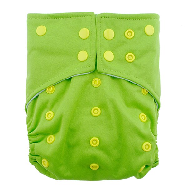 Scutec textil refolosibil Alvababy, din microfibra, cu elastic dublu - Light green