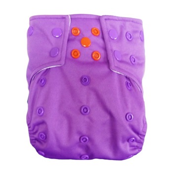 Scutec textil refolosibil Alvababy, din microfibra, cu elastic dublu - Purple Scutec textil refolosibil Alvababy, din microfibra, cu elastic dublu - Purple