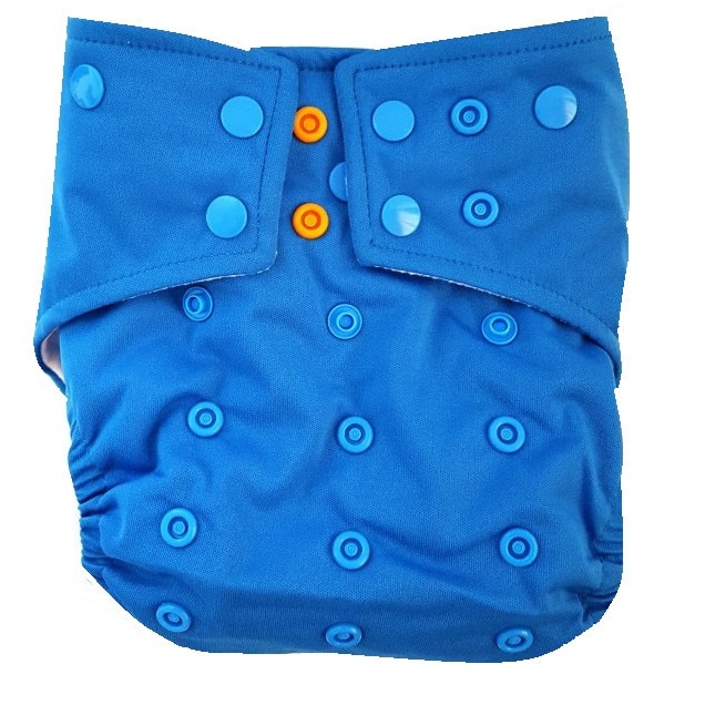 Scutec textil refolosibil Alvababy. din microfibra, cu elastic dublu - Blue