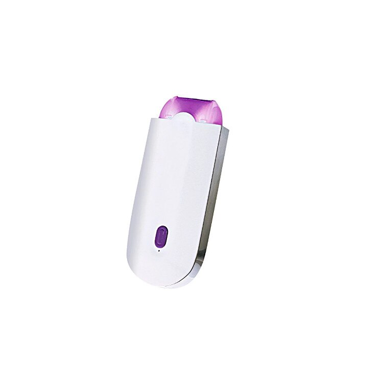 Epilator TeleWelt, acumulator, alb/violet