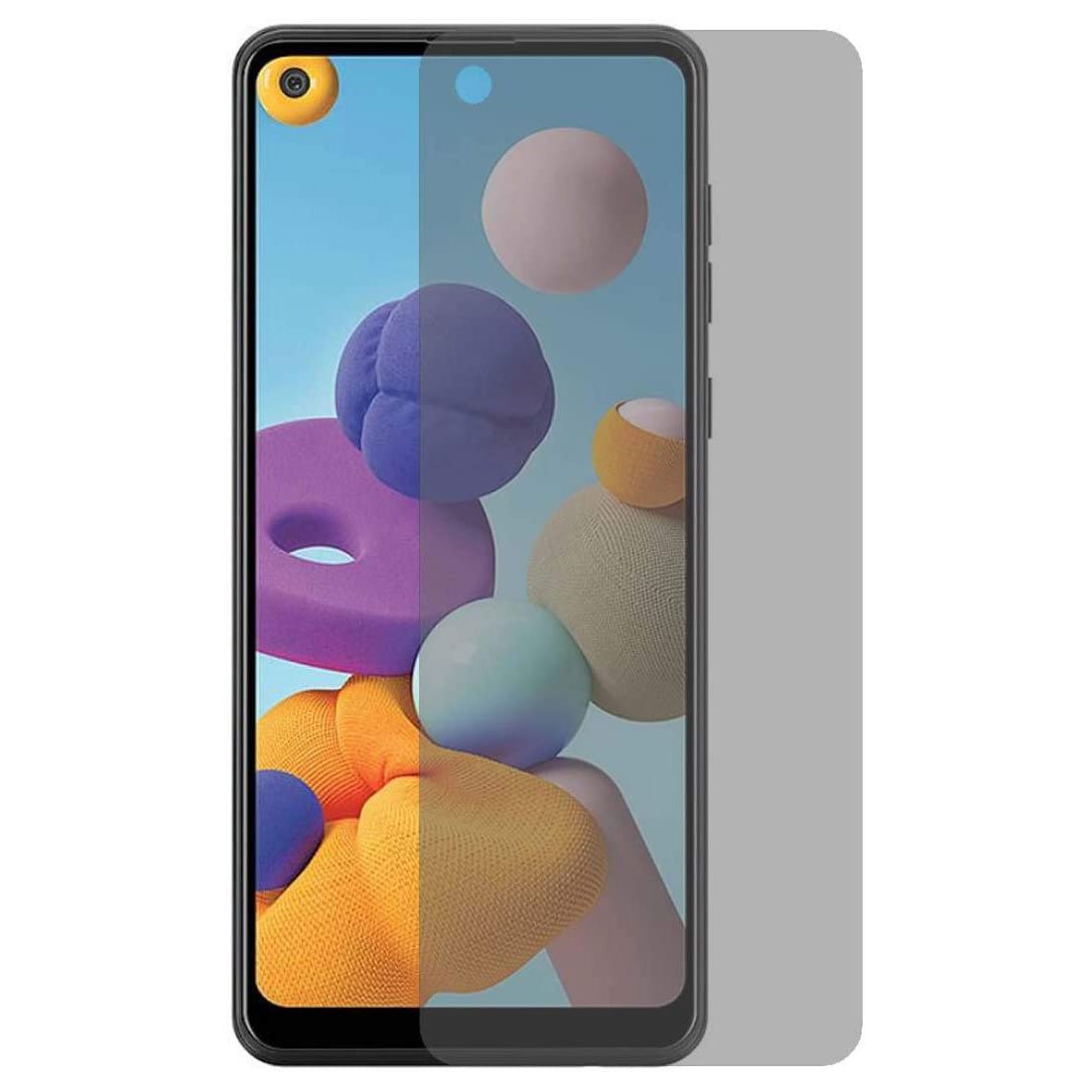 Folie sticla securizata compatibila cu Samsung Galaxy A21s model Privacy Tempered Glass, Antisoc, Viceversa
