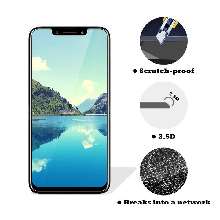 Biztonságos üvegfólia kompatibilis a Nokia 5.1 Tempered Glass, Antisoc és fordítva
