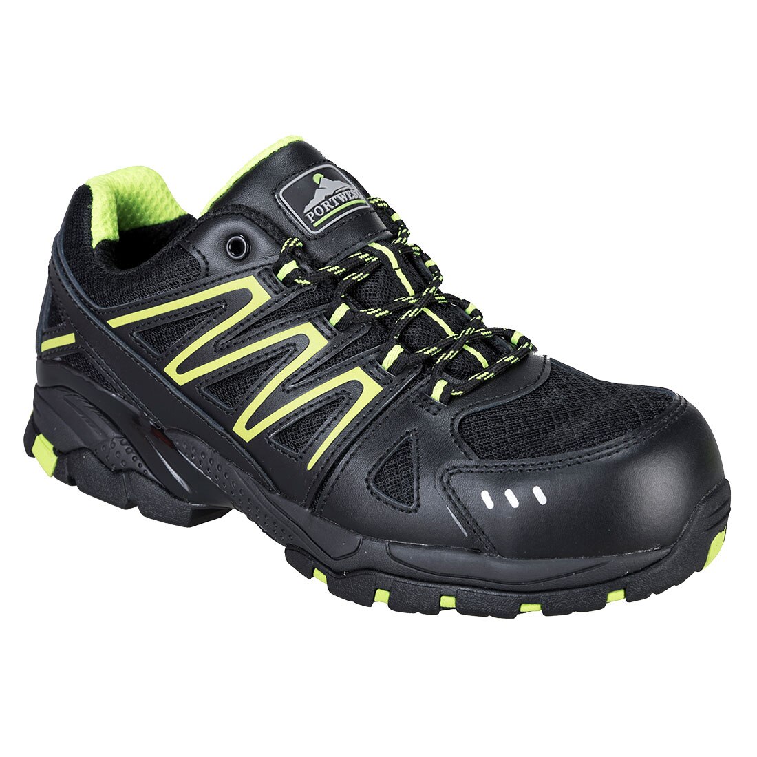 Pantofi premium protectie cu bombeu 100% fara metal Vistula Portwest Compositelite S1P HRO, Verde, 43