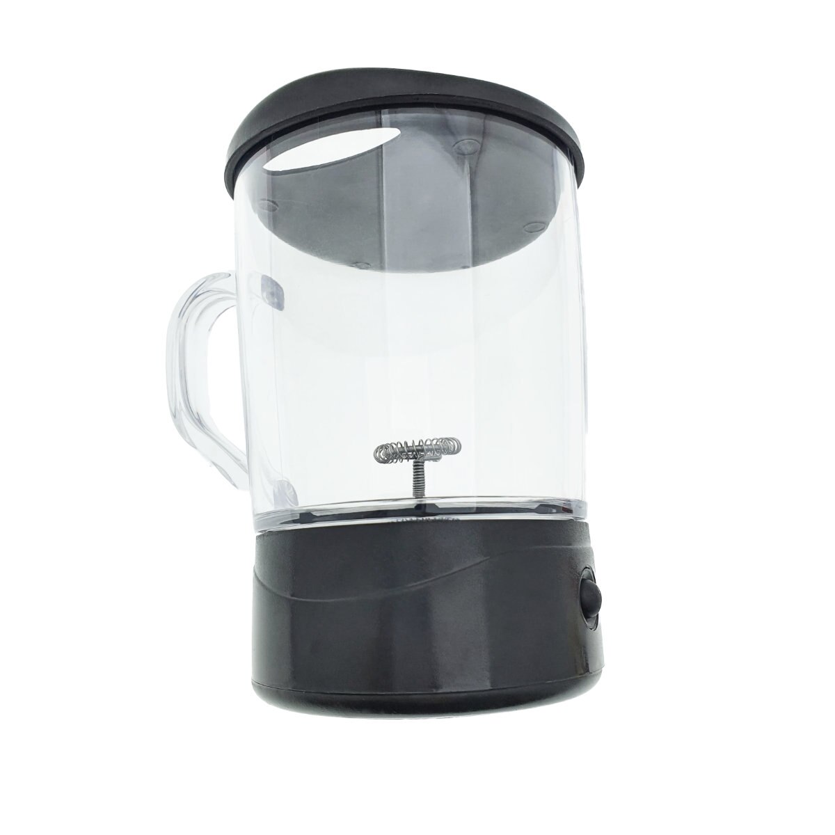 Cana cu auto amestecare, Kalorik MFH1000, 400 ml, capac antistropire, 2 x baterii AA, transparenta cu negru