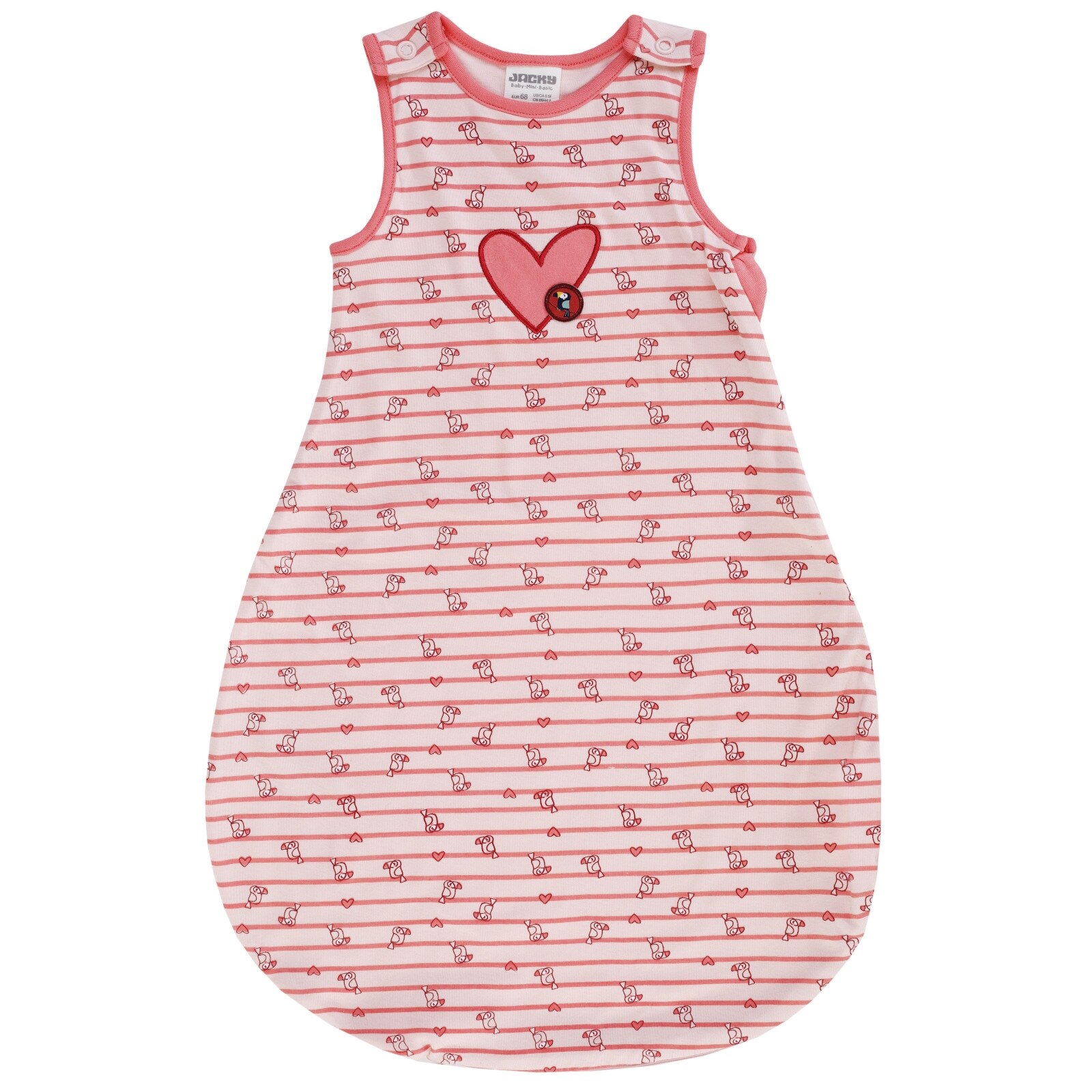 Sac de dormit fara maneci, TOG 0.5, bumbac 100%, fete, Portocaliu deschis, Jungle Girl, marime 80