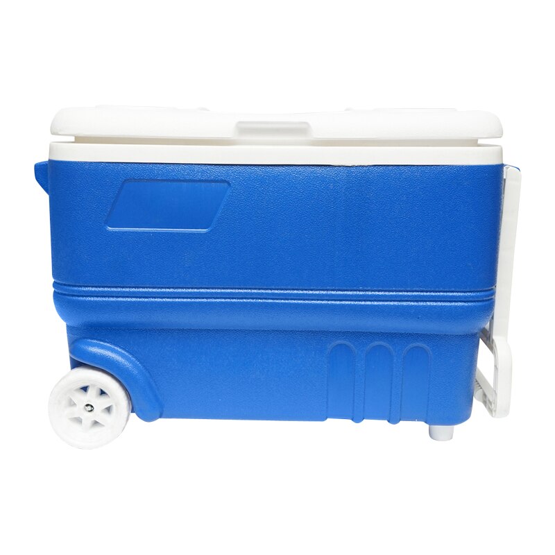 Lada frigorifica pentru picnic 38L albastra cu roti 600x340x320mm Breckner Germany