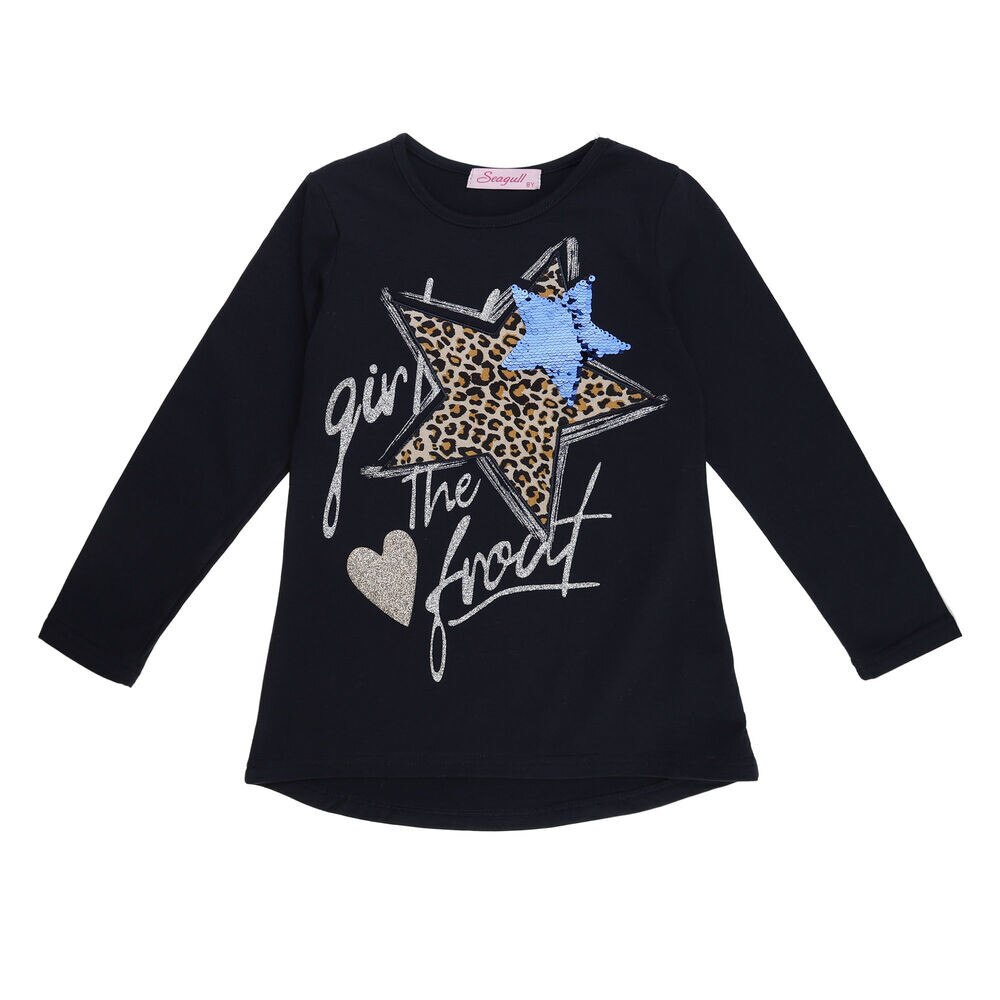 Bluza Seagull cu maneca lunga, Bleumarin