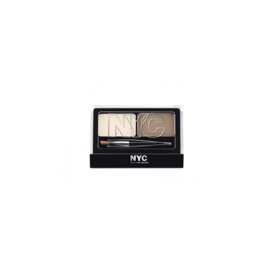 Kit pentru sprancene Nyc Browser Brush On Brow Kit, 876 Brunette, 0,85g.