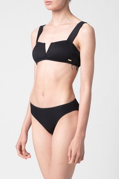 ROXY, Costum de baie cu doua piese si aspect striat Mind Of Freedom, Negru ROXY, Costum de baie cu doua piese si aspect striat Mind Of Freedom, Negru