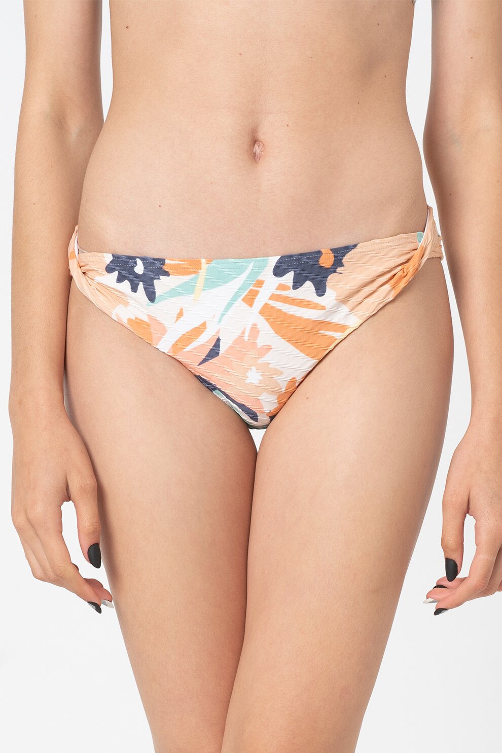 ROXY, Slip cu detalii rasucite in lateral, oranj, roz, albastru aquamarin