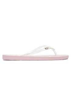 ROXY, Papuci flip-flop din material moale cu barete transparente Viva ROXY, Papuci flip-flop din material moale cu barete transparente Viva
