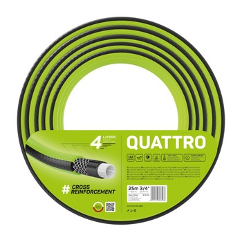 Furtun pentru gradina cu 4 straturi Cellfast QUATTRO, 3/4 Furtun pentru gradina cu 4 straturi Cellfast QUATTRO, 3/4