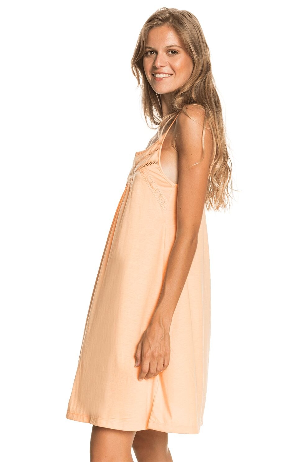 ROXY, Rochie evazata cu decupaje, Roz somon