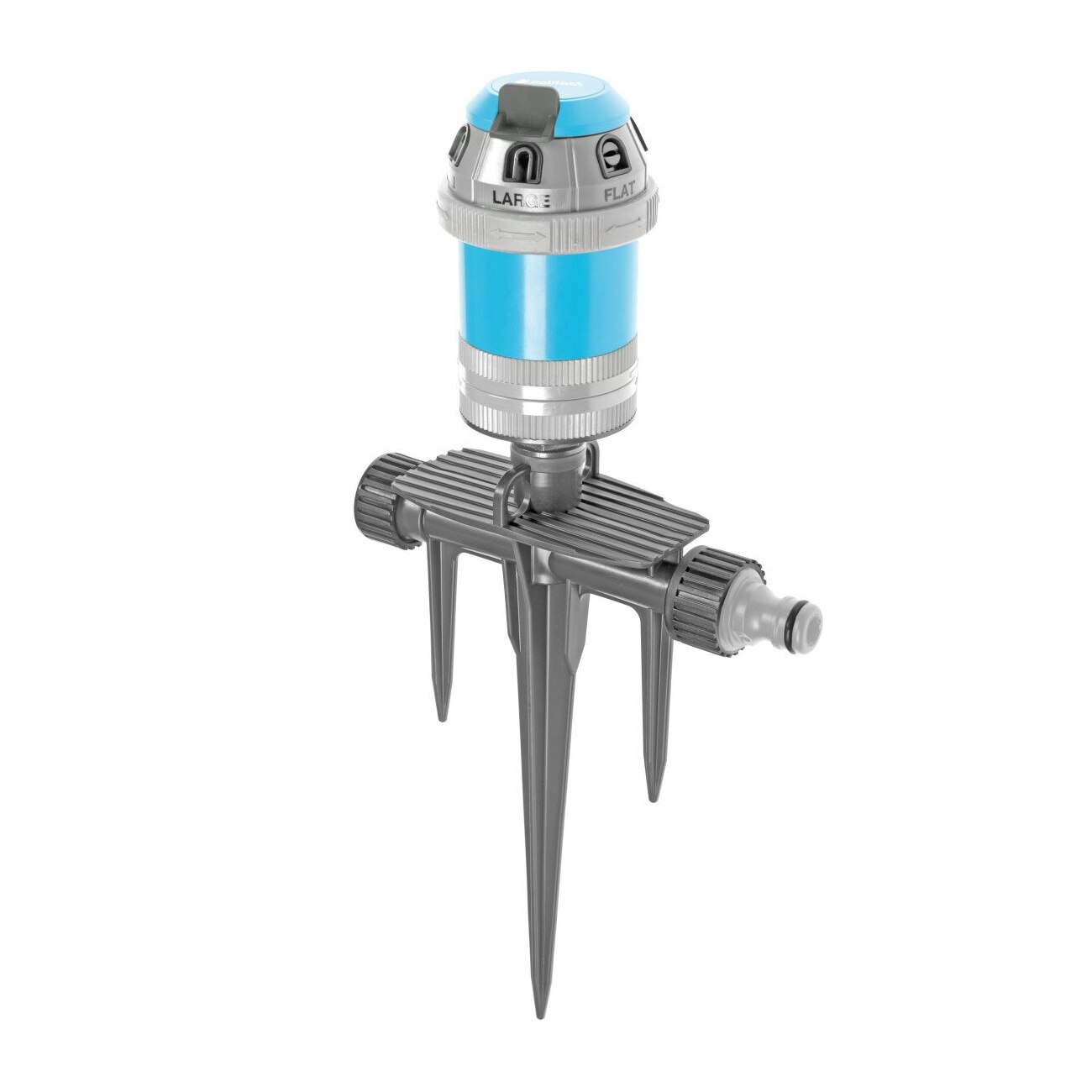 Aspersor pulsatoriu cu tarus triplu Cellfast Power Ideal, 6 moduri stropire, 346 mp zona maxima, 6 bar presiune maxima