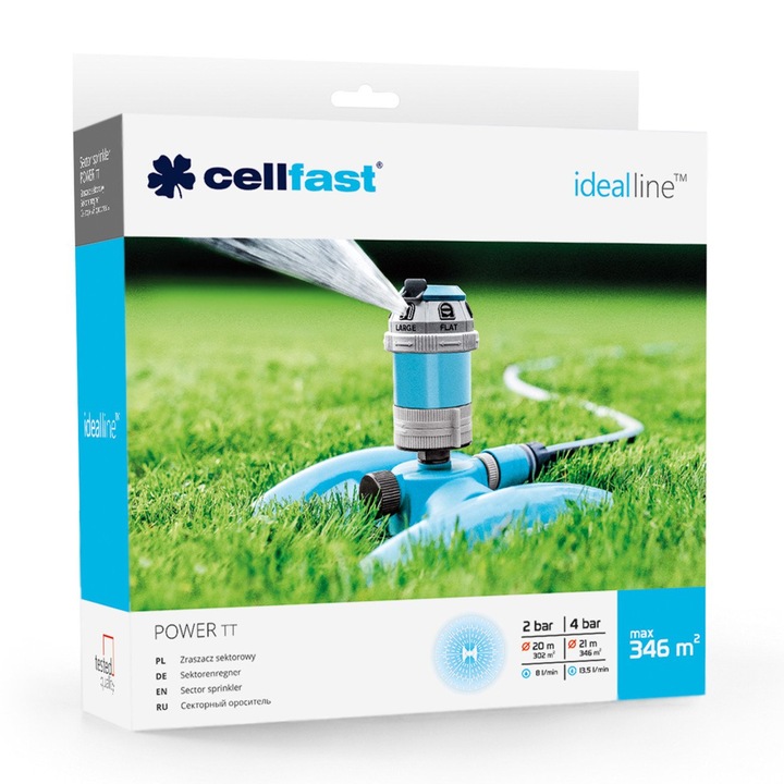 Пръскачка с 6 функции Cellfast POWER TT IDEA, 6 бара максимално налягане, 13.5 л/мин максимален дебит