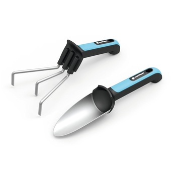 Set 2 unelte si manusi pentru gradina ERGO Cellfast, lopata ingusta, cultivator Set 2 unelte si manusi pentru gradina ERGO Cellfast, lopata ingusta, cultivator