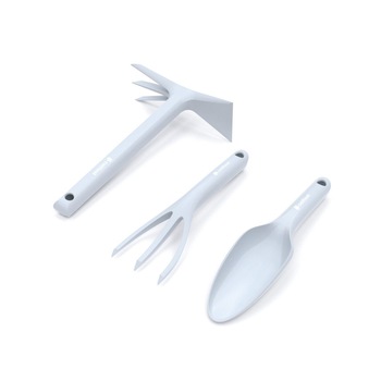 Set 3 unelte pentru gradina BASIC Cellfast, lopata mica, cultivator, sapaliga, alb Set 3 unelte pentru gradina BASIC Cellfast, lopata mica, cultivator, sapaliga, alb