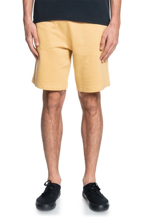 QUIKSILVER, Bermude din amestec de bumbac organic cu snur de ajustare Essentials, Galben, S
