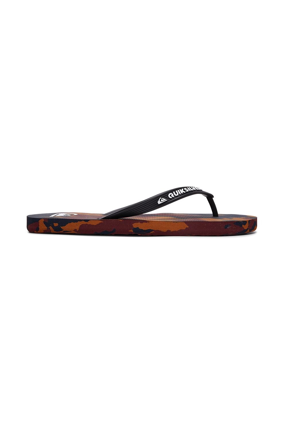 QUIKSILVER, Papuci flip-flop cu imprimeu camuflaj Molokai Marled, Negru/cafeniu, 8