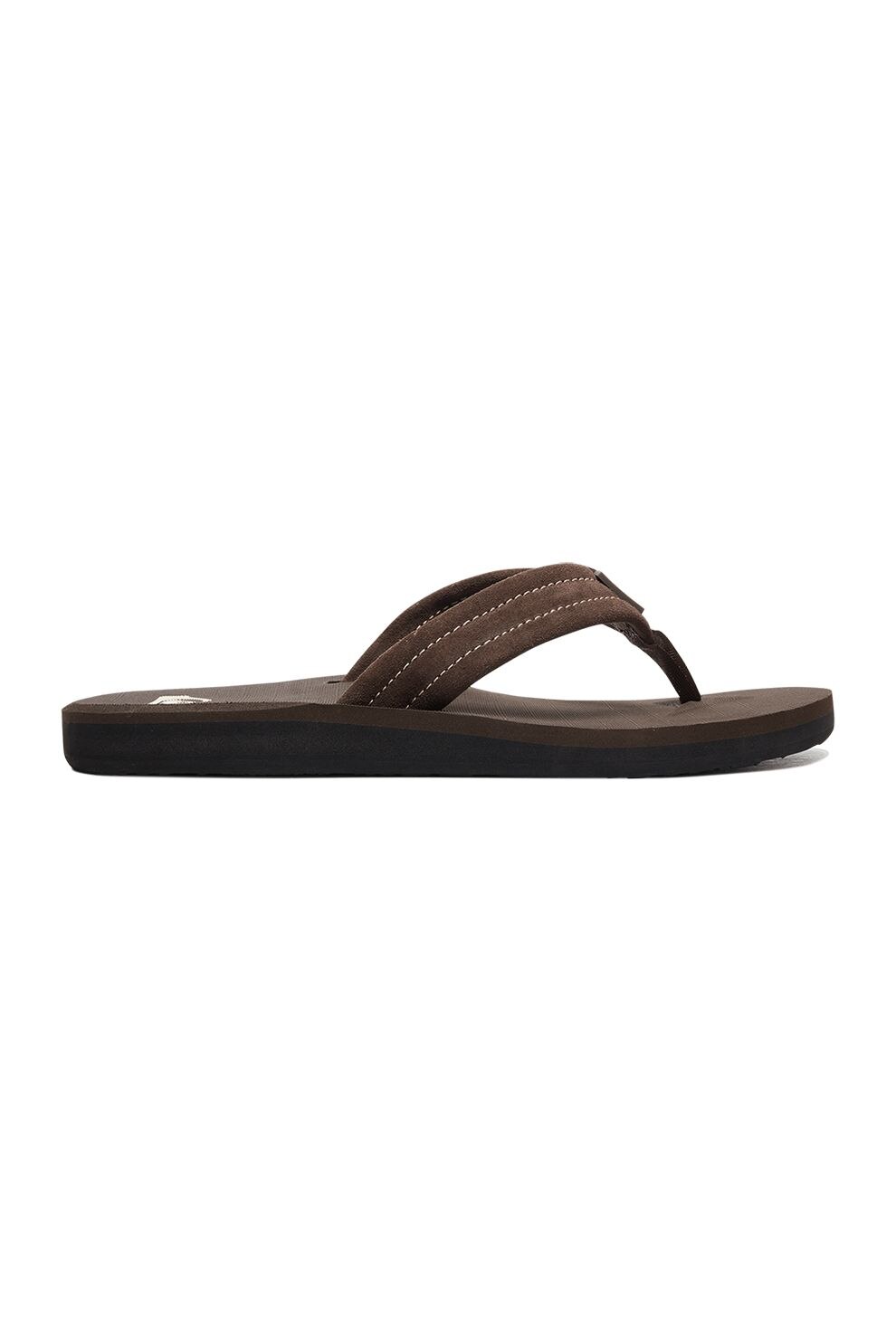 QUIKSILVER, Papuci flip-flop din piele intoarsa Carver