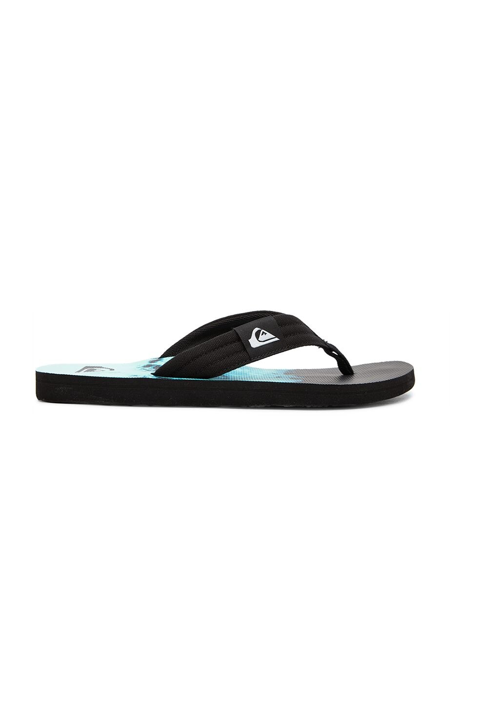 QUIKSILVER, Papuci flip-flop cu brant texturat Molokai Layback, Negru/Albastru, 13