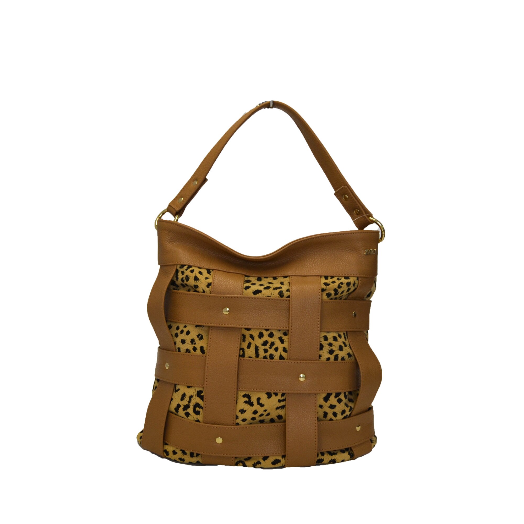 Geanta dama, Zea, casual, din piele naturala, cuoio, 32x10x35 cm