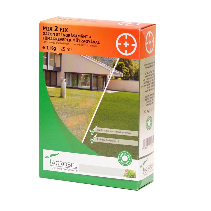 Seminte de Gazon MIX2FIX, Agrosel, 1 kg