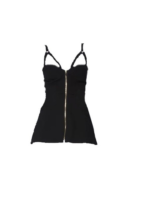 Top, Welika, Corset Fashion, Negru, 36 EU