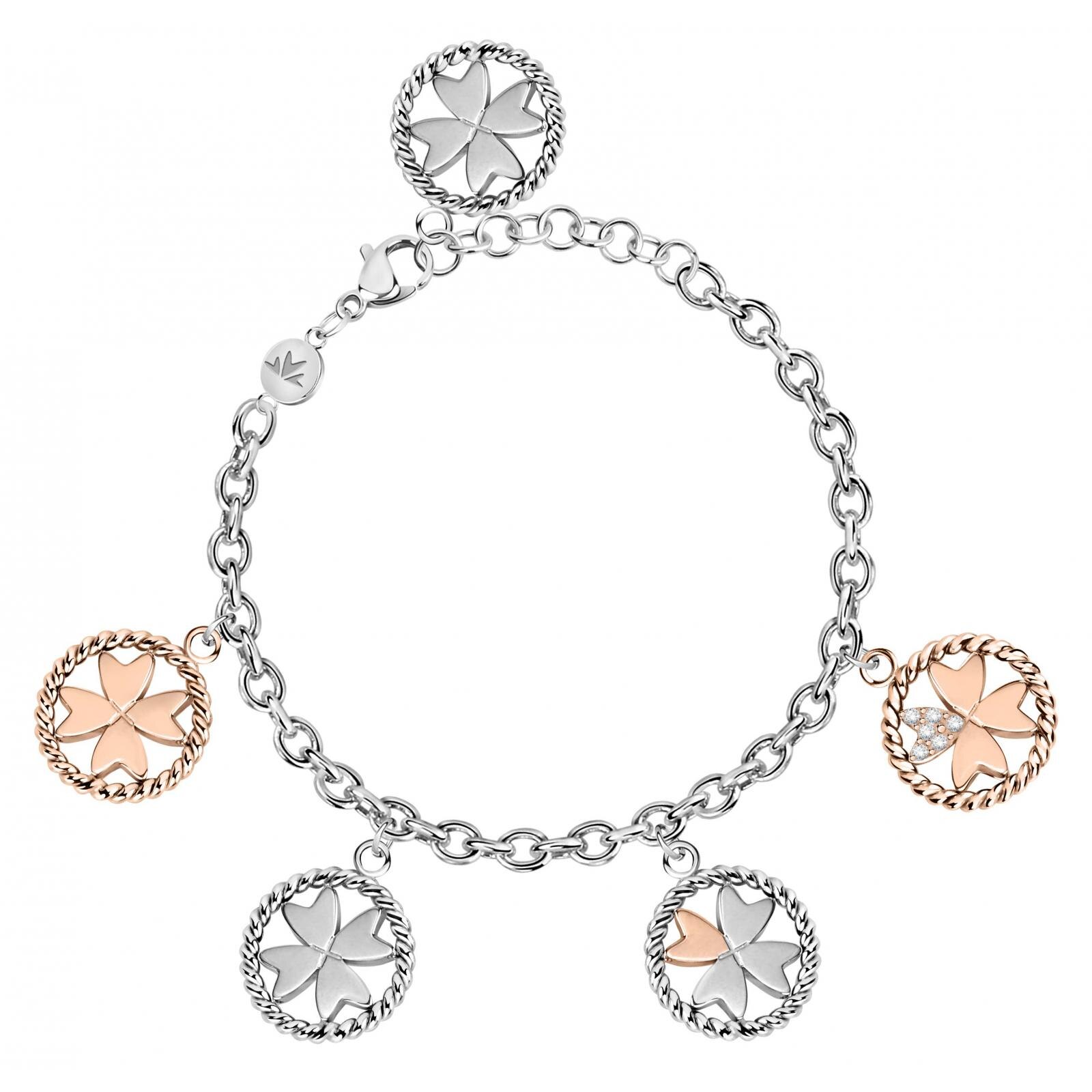 Bratara Morellato SAQG31, Argintiu, Rose gold