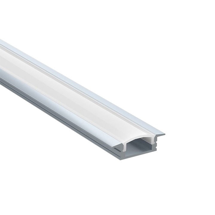 Profil de tavan din aluminiu anodizat pentru benzi LED, LMX-2051, LED Market®, Lungime 2m
