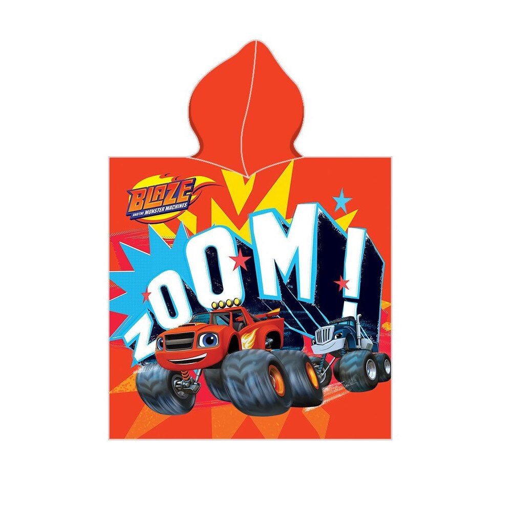 Prosop cu gluga tip poncho Blaze, 50x115 cm, bumbac, multicolor