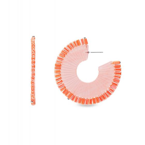 Cercei Fossil Fashion JA7037040, Argintiu, Multicolor