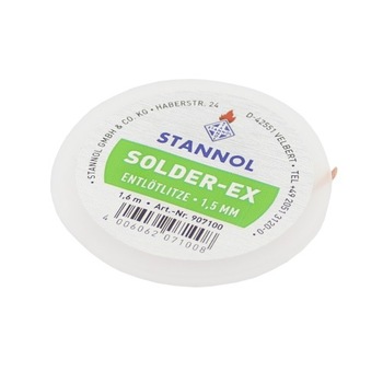 Tresa absorbanta 1,5mm, 1,6m, 907100, Stannol, 330413 Tresa absorbanta 1,5mm, 1,6m, 907100, Stannol, 330413