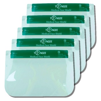 Set 5 Viziere Profesionale de protectie faciala reutilizabile, foarte usoare, comode, din plastic cu suport burete pe frunte, 33x22 cm, Neo Green Guard Set 5 Viziere Profesionale de protectie faciala reutilizabile, foarte usoare, comode, din plastic cu suport burete pe frunte, 33x22 cm, Neo Green Guard