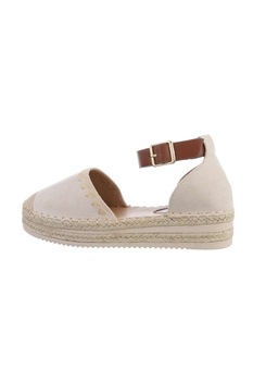 Sandale dama, Fashion Loft, casual, inchidere pe glezna, Crem Sandale dama, Fashion Loft, casual, inchidere pe glezna, Crem