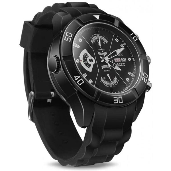 Ceas Spion cu Camera Full HD iUni W8, Night Vision, Audio-Video, Foto, Reportofon