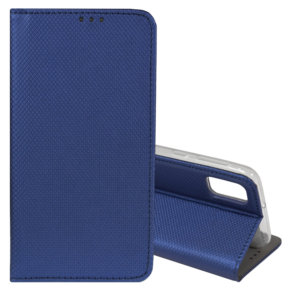 Husa Carte Smart cu Inchidere Magnetica pentru Xiaomi Redmi 9T / Poco M3, Navy