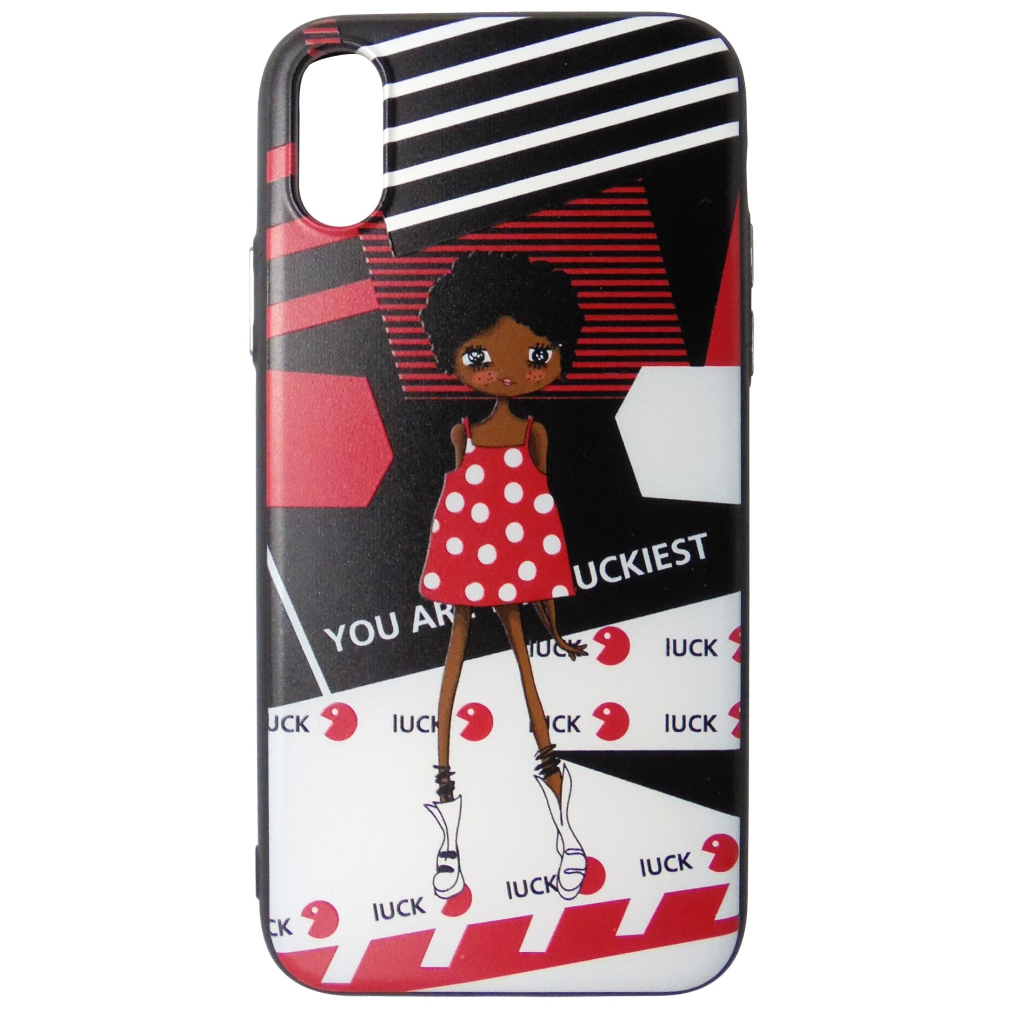 Husa tip capac spate WK Design 3D (Luck) silicon TPU + plastic multicolor pentru Apple iPhone X, XS