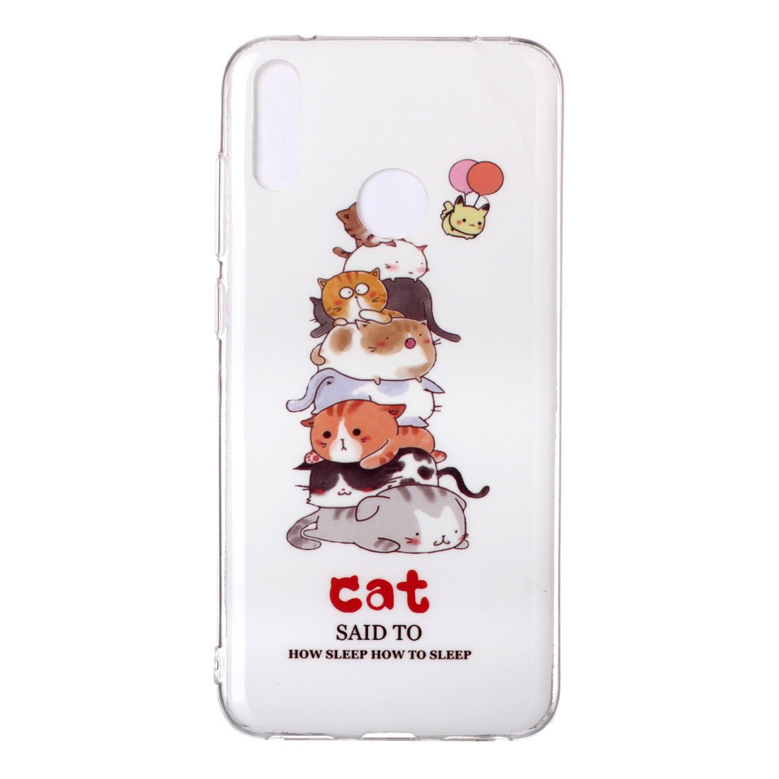 Husa silicon compatibila cu Huawei P40 Lite E Fosforescent model Lovely Cats, Silicon, TPU Viceversa