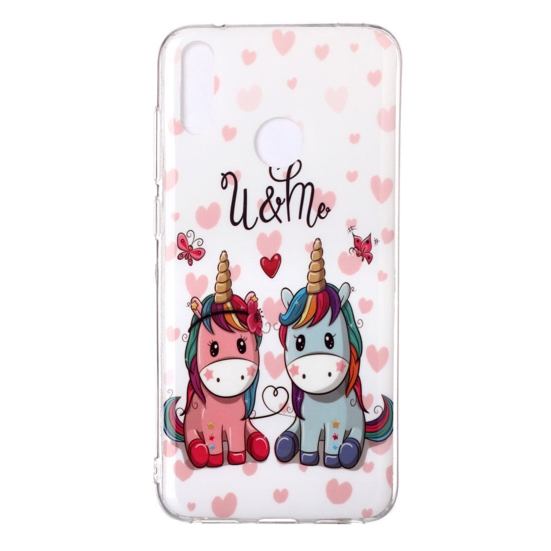 Husa silicon compatibila cu Huawei P40 Lite E Fosforescent model Unicorn Love, Silicon, TPU Viceversa