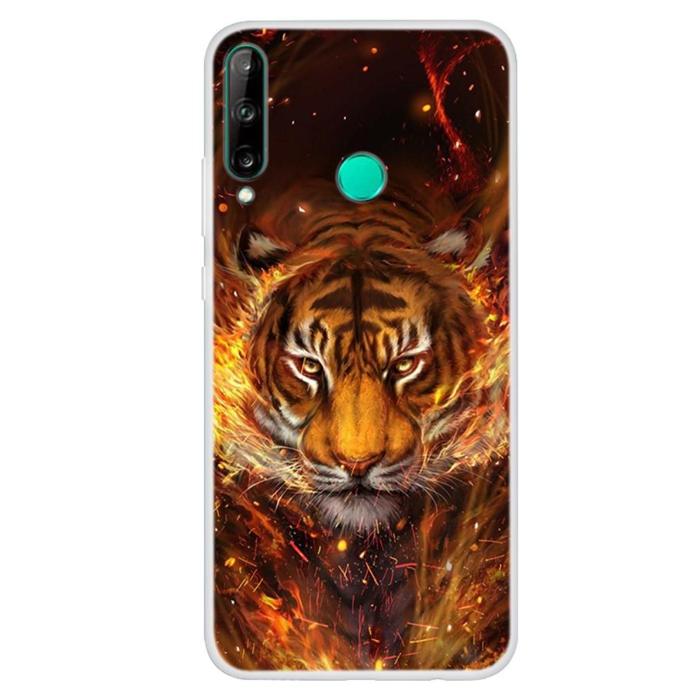 Husa silicon compatibila cu Huawei P40 Lite E model Tiger Flames, Silicon, TPU Viceversa