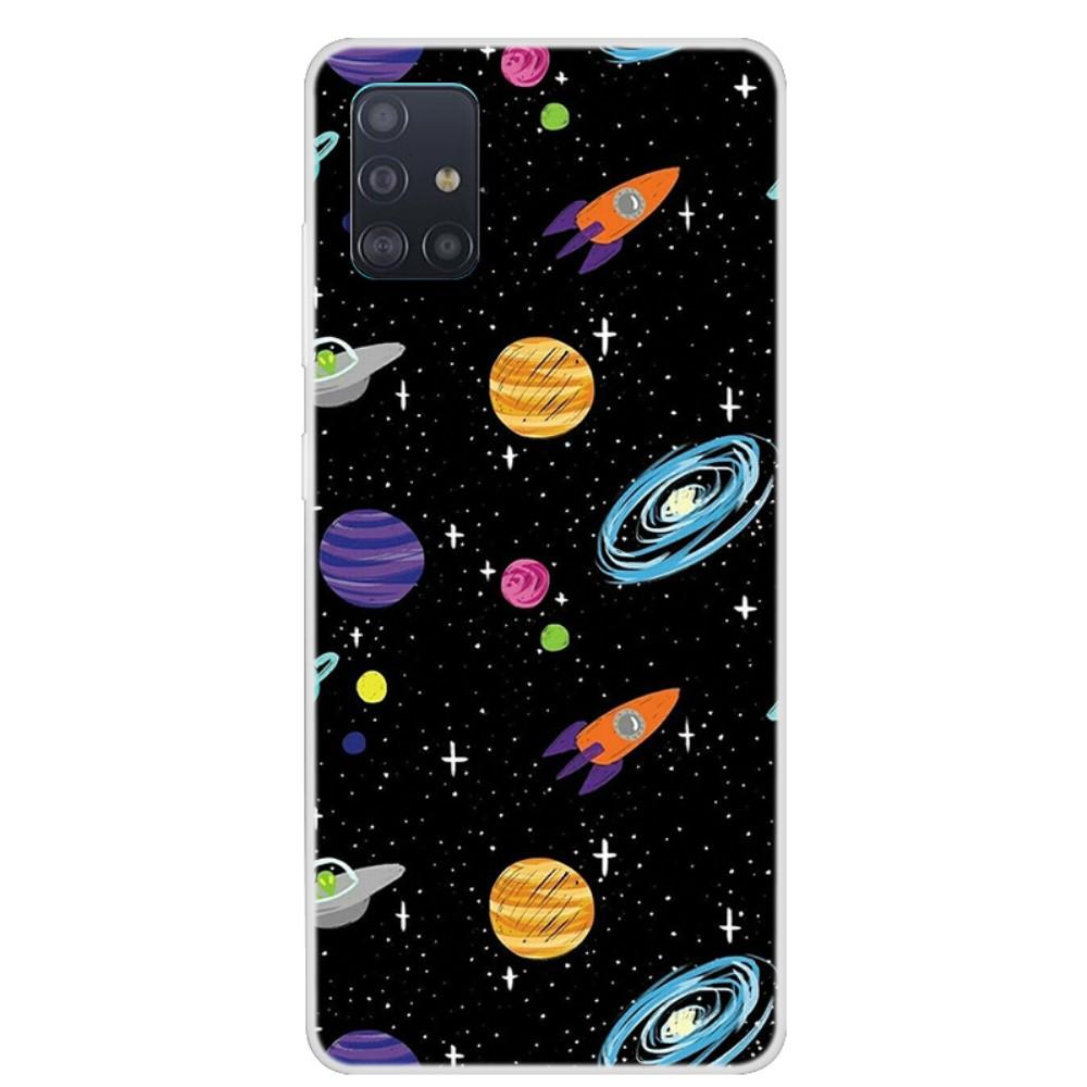 Husa silicon compatibila cu Samsung Galaxy A41 model Planets, Silicon, TPU Viceversa