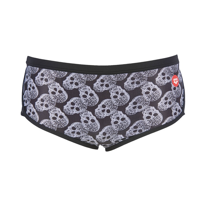 Мъжки бански Arena Crazy Pop Skulls Low Waist Short, черни, 55