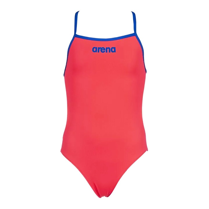 Детски бански Arena Solid Lighttech Swimsuit, розов, 12-13
