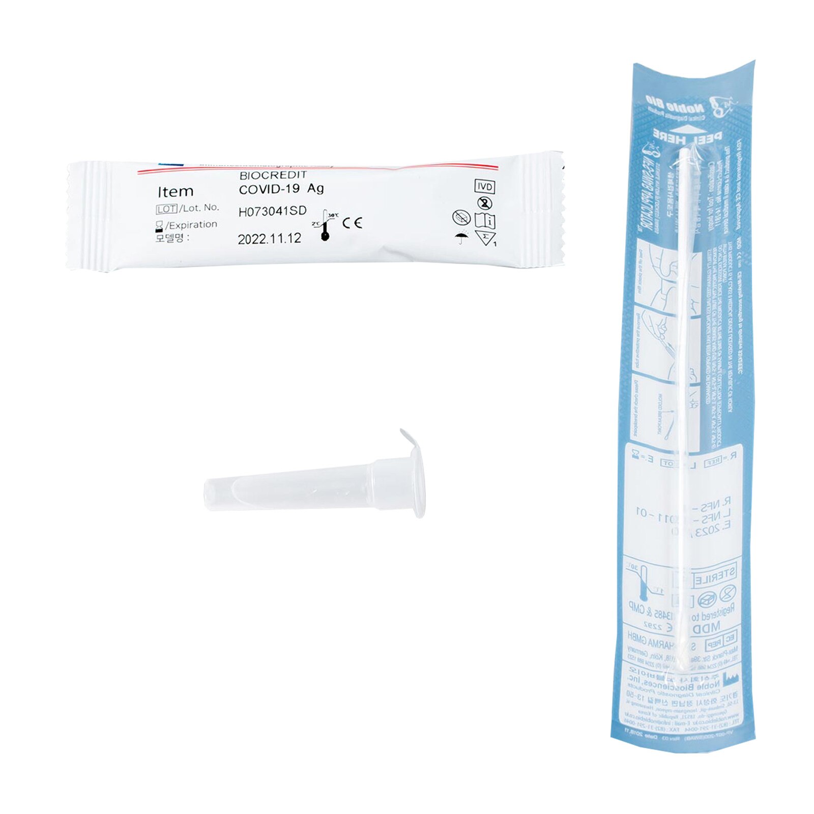 Test rapid 10-15 min Antigen uz profesional - RapiGEN BIOCREDIT COVID-19 Ag, ambalat individual