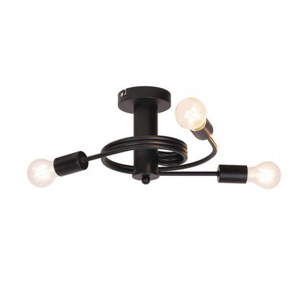 Lustra Cojom Spiros 3n, 3xE27, metal negru