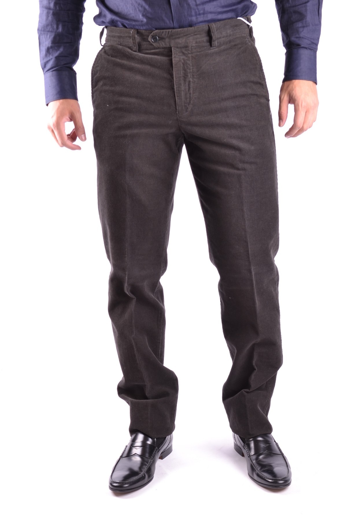 Pantaloni barbati Ballantyne PR044, Bumbac, Maro inchis
