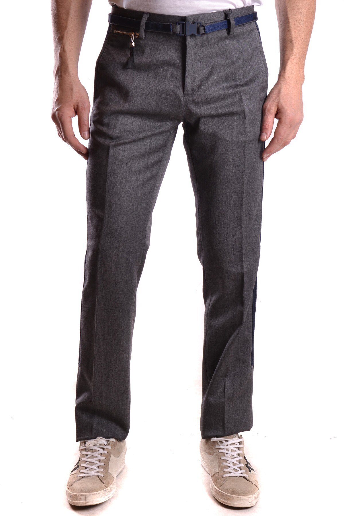 Pantaloni barbati Frankie Morello PT3441, Lana, Gri, 46 EU